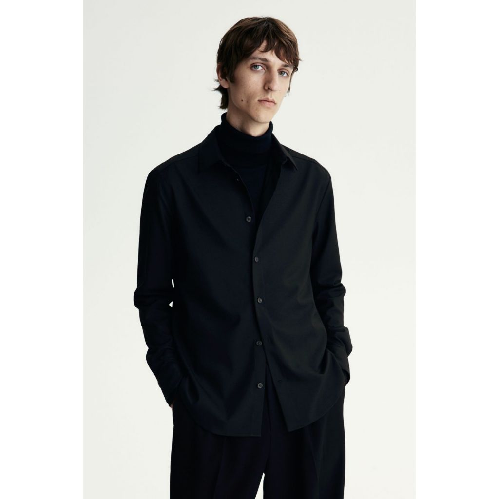 H&M Men Regular Fit Twill shirt 1231406_1