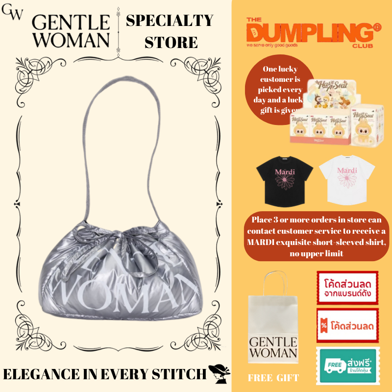 GENTLEWOMAN DUMPLING BAG SILVER STARLIGHT น่ารักพลัมสีน่ารักพลัมสี กระเป๋า ของผู้หญิง ถือ กระเป๋าแฟชั่น