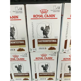 Royal Canin Gastrointestinal Fiber อาหารเปียก สำหรับแมวท้องผูก ขายยกกล่อง12ซอง