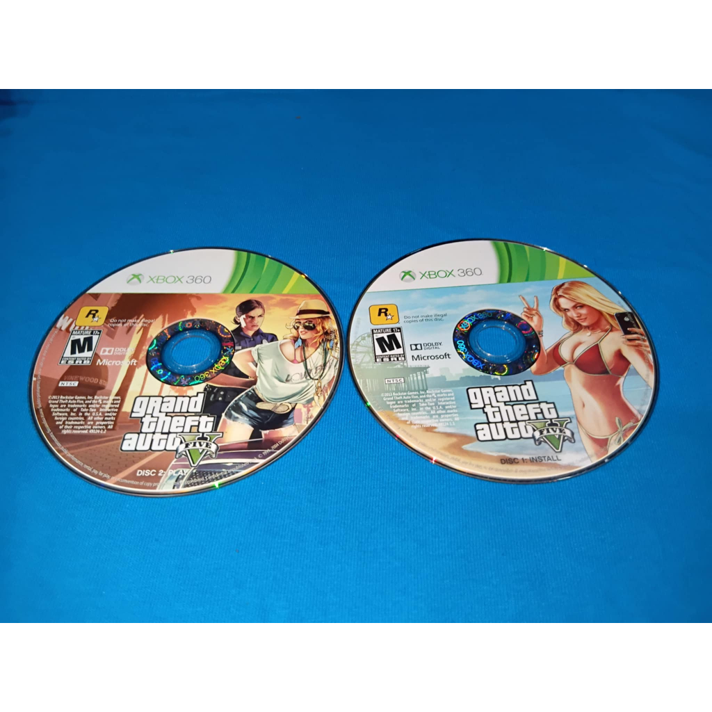 Grand Theft Auto V (GTA 5) (Xbox 360 USA) - แผ่นแท้ (Loose) ทดสอบแล้ว