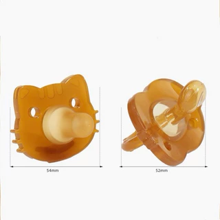 จุกหลอก จุกหลอกซิลิโคน 2ชิ้น (ฟรีกล่องเก็บ) จุกนมปลอม จุกนม กลางวันและกลางคืน สำหรับเด็กแรกเกิด-2ขวบ