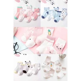 WZ05 ถุงเท้าเด็ก แพ็ค 5 คู่ สำหรับน้องตั้งแต่ 0-6 ปี ลายน่ารักสุดๆ baby life
