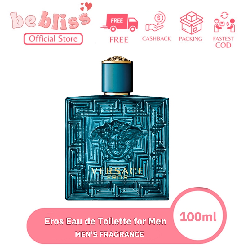 จัดส่งฟรี Eros Eau de Toilette for Men EDT (100ml) พร้อมกล่องซีล น้ำหอมแท้