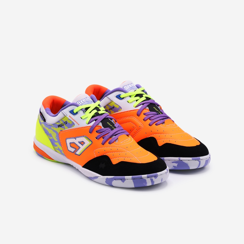 Breaker รุ่น Breaker Real (REAL12) รองเท้าฟุตซอลเบรกเกอร์  สี Orange Size 38-44