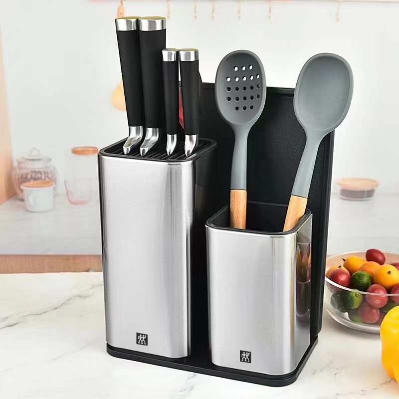 Zwilling Stainless Steel Knife Holder Home Dustproof Shelf Kitchen Rustproof Storage Knife Holder Mo