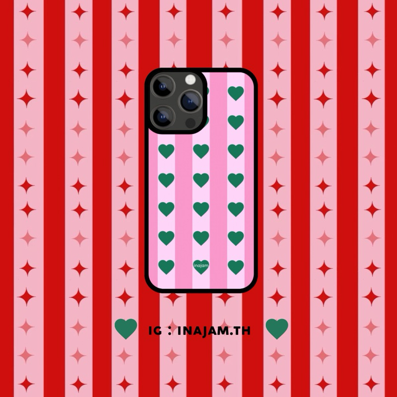 เคสไอโฟนแบรนด์ Inajam Collection Green Flag