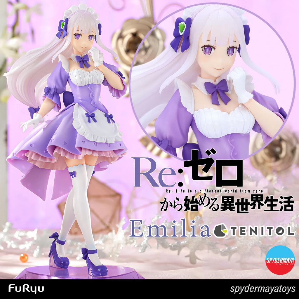 [พร้อมส่ง] Emilia Yumekawa Maid TENITOL - Re:Zero - FuRyu