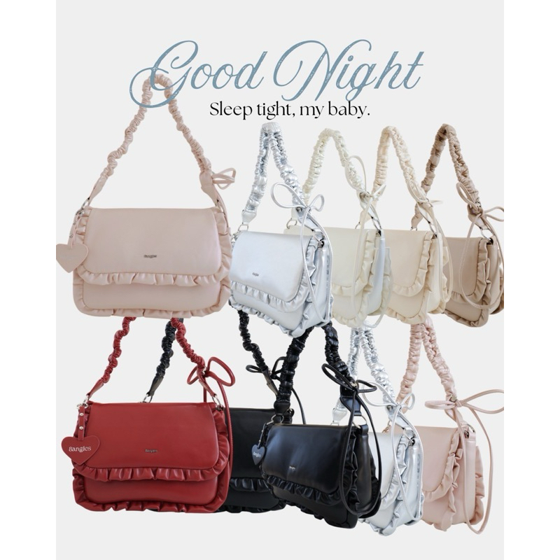 กระเป๋าทรงหมอน รุ่น Good Night นุ่มมากก ใส่IPADได้ สายปรับได้ ขนาด12นิ้ว D085