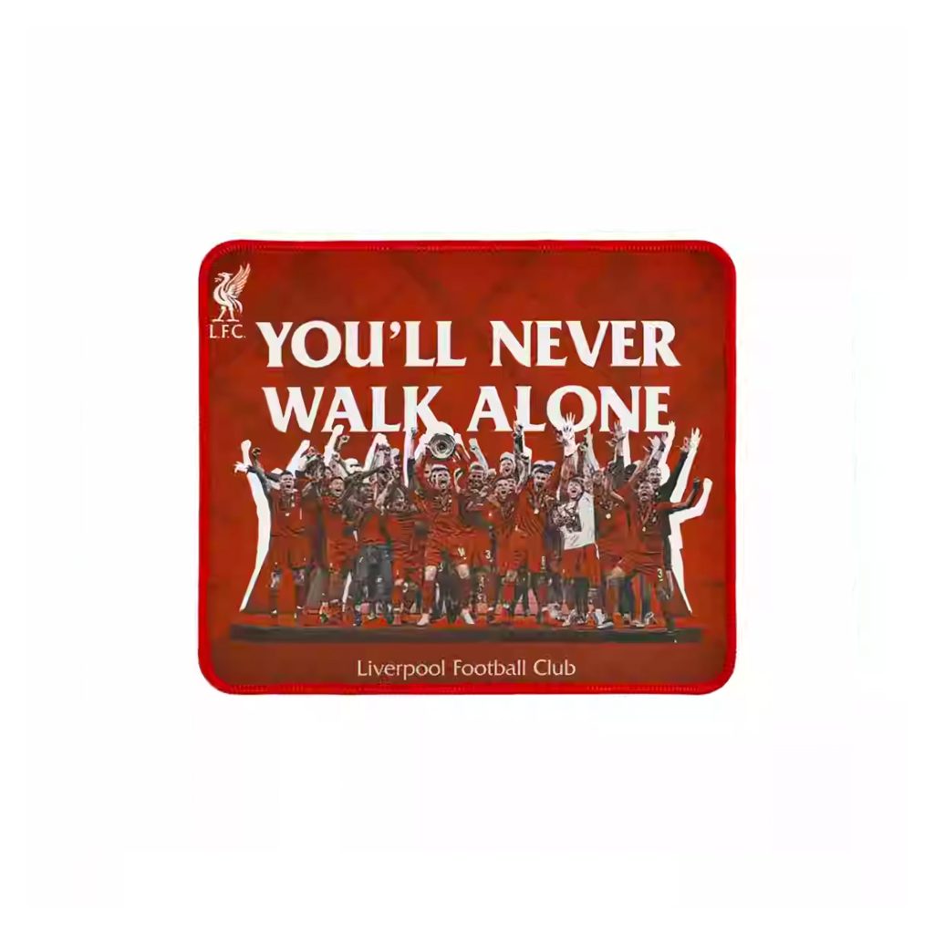 Liverpool FC แผ่นรองเมาส์ ของที่ระลึกแชมป์ฟุตบอล You'll never walk alone