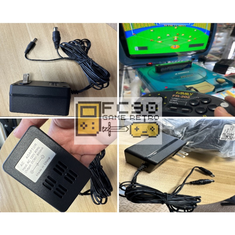 หม้อแปลงเครื่องเกมยุค90 [FC MD SFC SNES PC ENGINE] 9V Adapter 220V วิดีโอเกมฟามิคอม ซุปเปอร์ฟามิคอม 