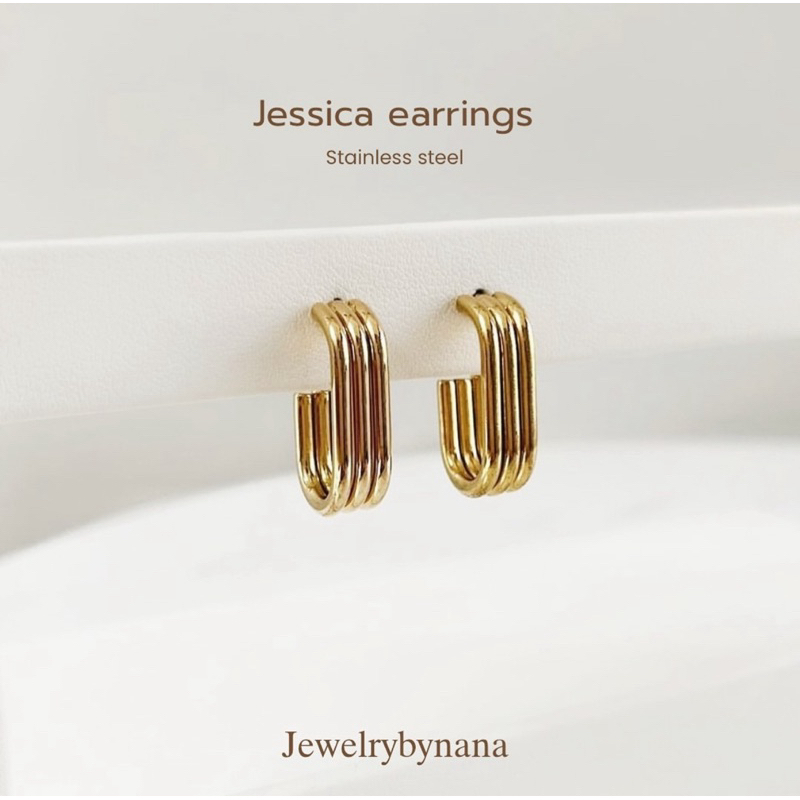 Jessica earrings - stainless steel