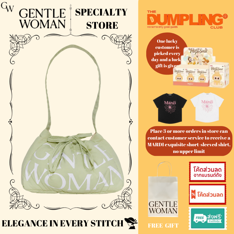 GENTLEWOMAN DUMPLING BAG GREEN SPINACH น่ารักพลัมสีน่ารักพลัมสี กระเป๋า ของผู้หญิง ถือ กระเป๋าแฟชั่น