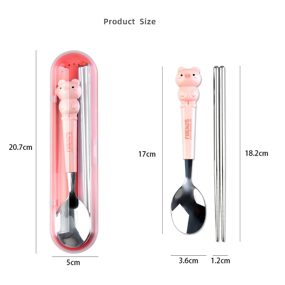BrananaPlus ชุดช้อนส้อมเด็ก รับประทานอาหาร ช้อนเด็ก SPNFORK