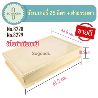ลังเบเกอรี่ 25 ลิตร ลังเบเกอรี่ใหญ่ ลังขนมซ้อนกันได้ กล่องใส่เบเกอรี่