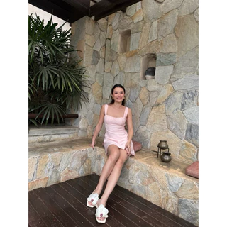 Lahv The Label - Brielle Mini Dress เดรสสั้นสม็อคหลัง