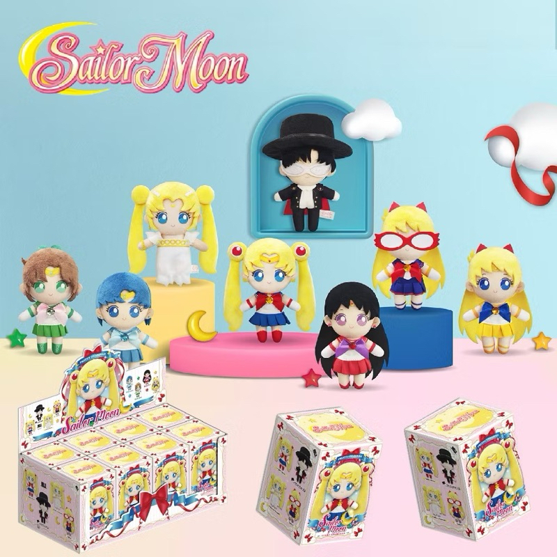 ลิขสิทธิ์แท้ Sailor Moon-Plush Doll Pendant พวงกุญแจ ห้อยกระเป๋า ตุ๊กตา เซเลอร์มูน เซเลอ กล่องสุ่ม(แบบเลือกตัว)จาก กทม.