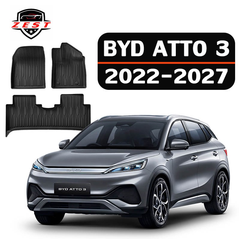 【ส่งสินค้าทันที】BYD ATTO 3 [2022-ปัจจุบัน] พรม พรมปูพื้น พรมปูพื้นรถยนต์ พรมรถยนต์