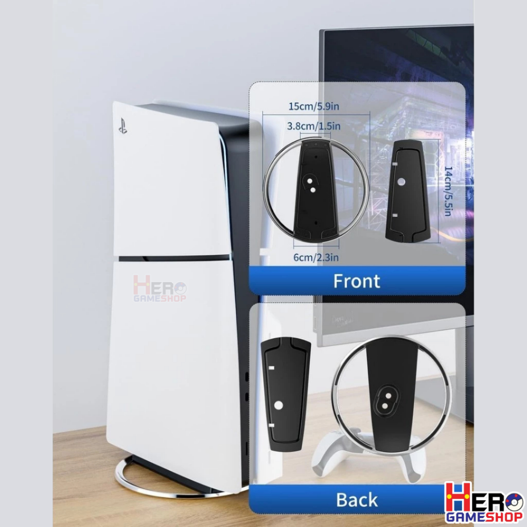 Vertical cooling stand ฐานวางเครื่อง PS5/PS5 Pro/PS5 Slim ใช้ได้ทั้ง Disc＆Digital Version 🇹🇭พร้อมส่งในไทย🇹🇭