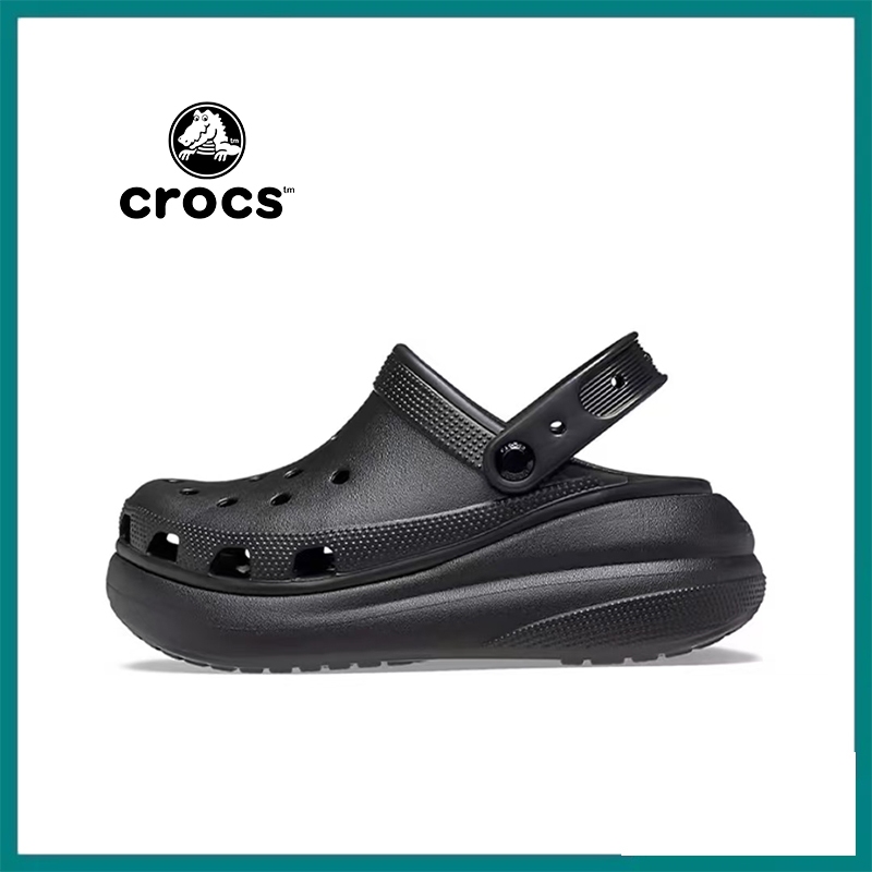 【โปรโมชั่นสินค้าใหม่】 Crocs Classic Crush EVA Sandals รองเท้าแตะแบบยูนิเซ็กซ์