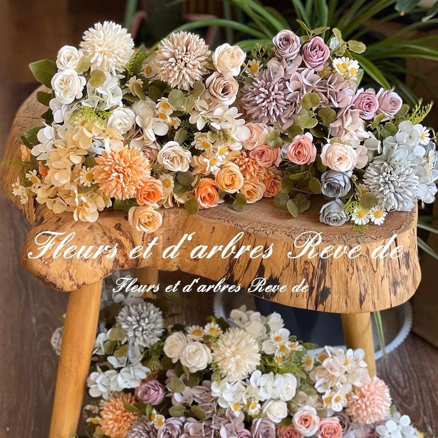 OurHome [พร้อมส่ง]ช่อดอกคาโมไมล์Chamomile Bouquet ดอกไม้ประดิษฐ์ ของตกแต่งบ้าน ร้านอาหาร ร้านกาแฟ โรงแรม พร็อพถ่ายรูป