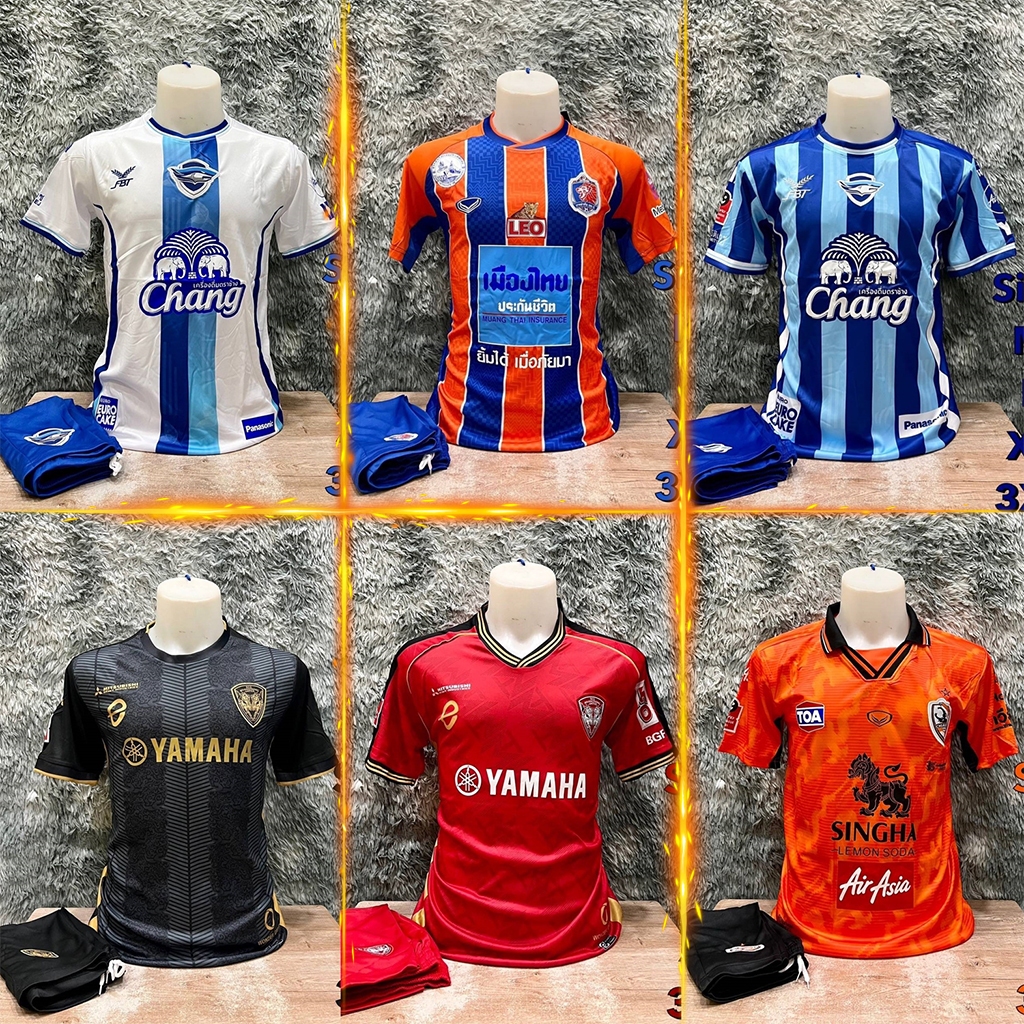 ชุดฟุตบอล เสื้อบอล ผู้ใหญ่ ได้ทั้งชุด(เสื้อ+กางเกง) แขนสั้น 2024-25 สโมสรไทย68