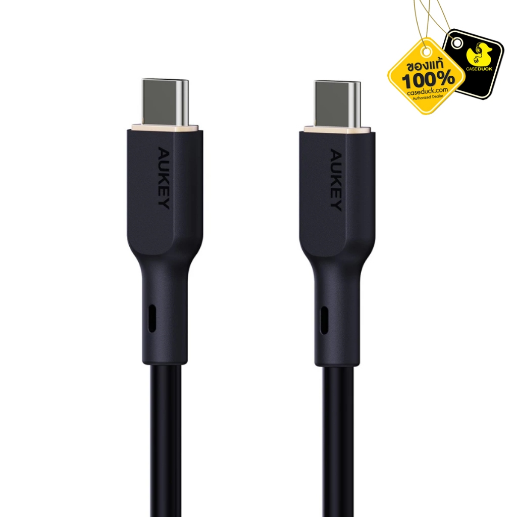 AUKEY CB-SCC141 / CB-SCC142 Circlet Blink Silicone Cable Cable สายชาร์จ USB-C to C / 140W