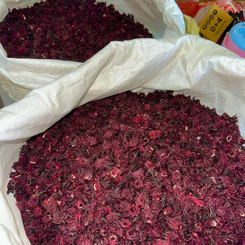 กระเจี๊ยบแดง กระเจี๊ยบไทย ขนาด 1kg พร้อมจัดส่ง