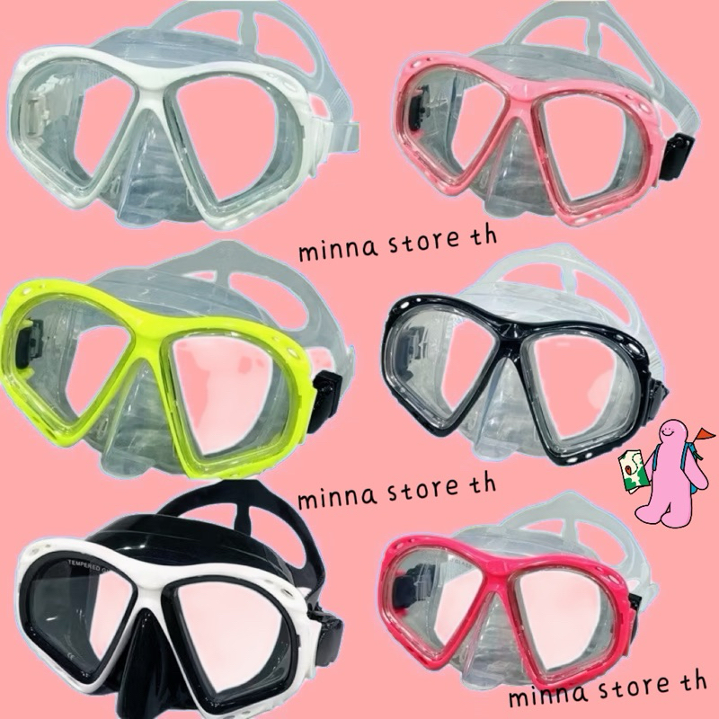 new （15สี 15สี）หน้ากากดำน้ำ รุ่น Freediving Mask Low volume 6 สี หน้ากากฟรีไดฟ์ความจุอากาศต่ำ