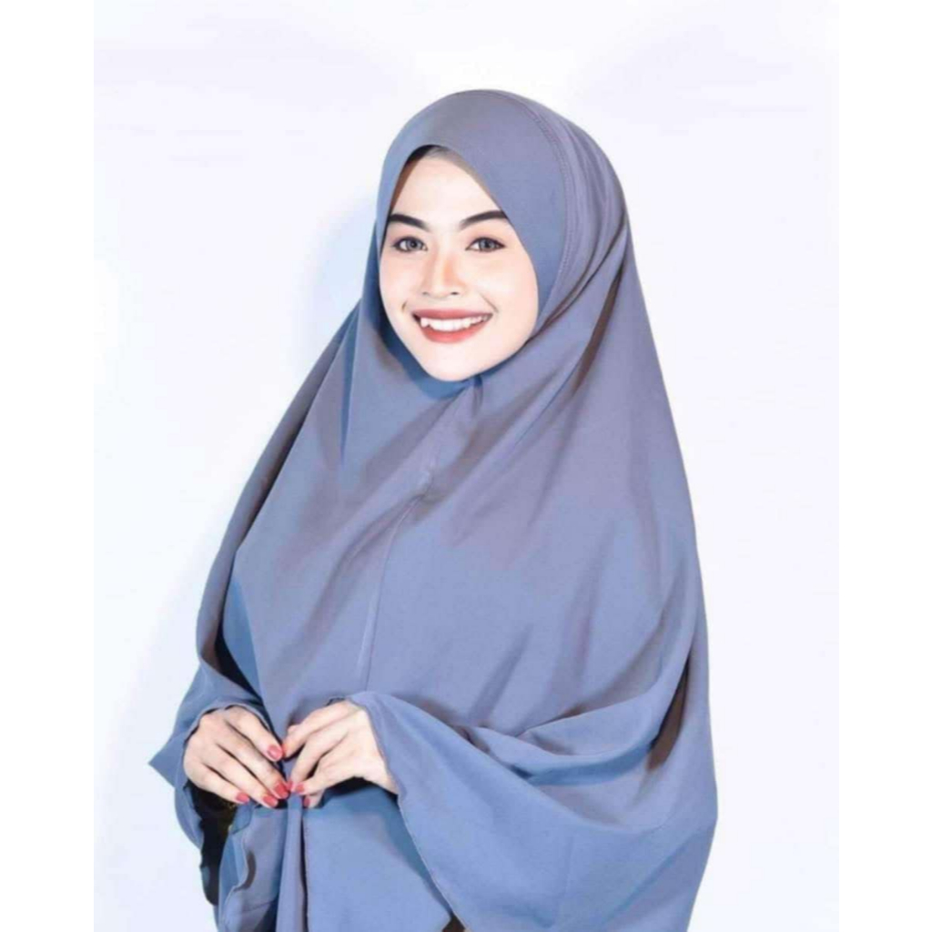 Amii Hijab พร้อมส่งผ้าคลุมสวมทรงกุ๊กไก่ หรือ ผ้าคลุมกุลลีย๊ะห์ ไซส์XL ผ้าคริสตัลไทเกอร์