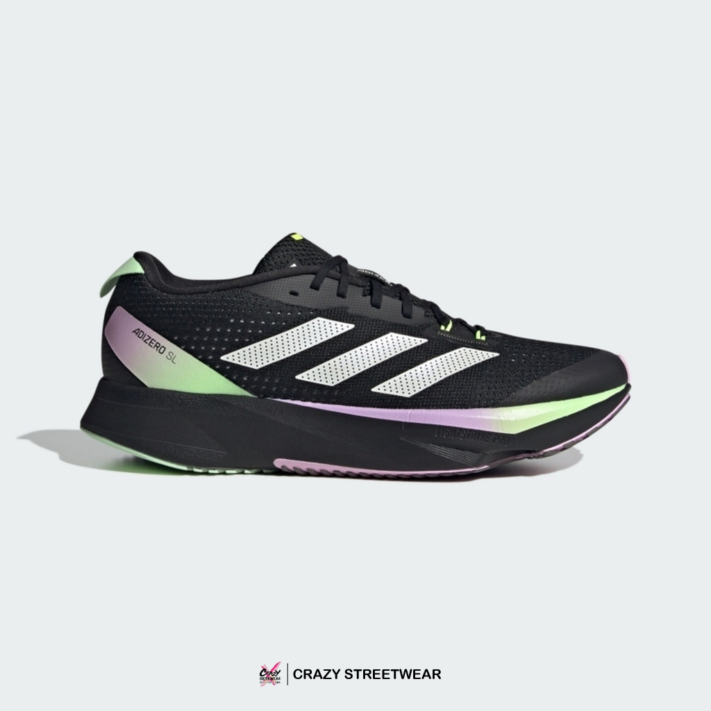 Adidas Adizero SL 'Black Green Spark' ของแท้ 100% ( IG3334 ) สินค้าลิขสิทธิ์แท้ Adidas รองเท้าผู้ชาย รองเท้าวิ่ง อดิดาส