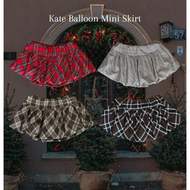( ลดเพิ่ม 100.- กรอกโค้ด "HYPDEC") HH712 Kate Balloon Mini Skirt (550.-)