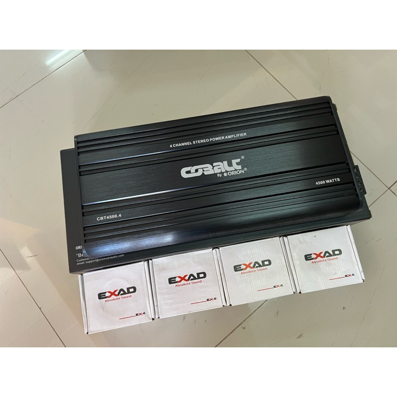 8990บาท ยี่ห้อ Orion รุ่น CBT4500.4 ClassAB ขับกลางแหลมติดรถยนต์