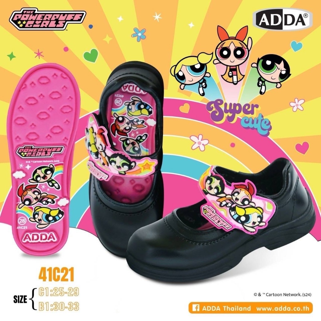 🌟ขอบิลใบเสร็จได้!! ADDA รองเท้านักเรียน Minnie (รุ่น41C17/41G95) รองเท้านักเรียนมินนี่