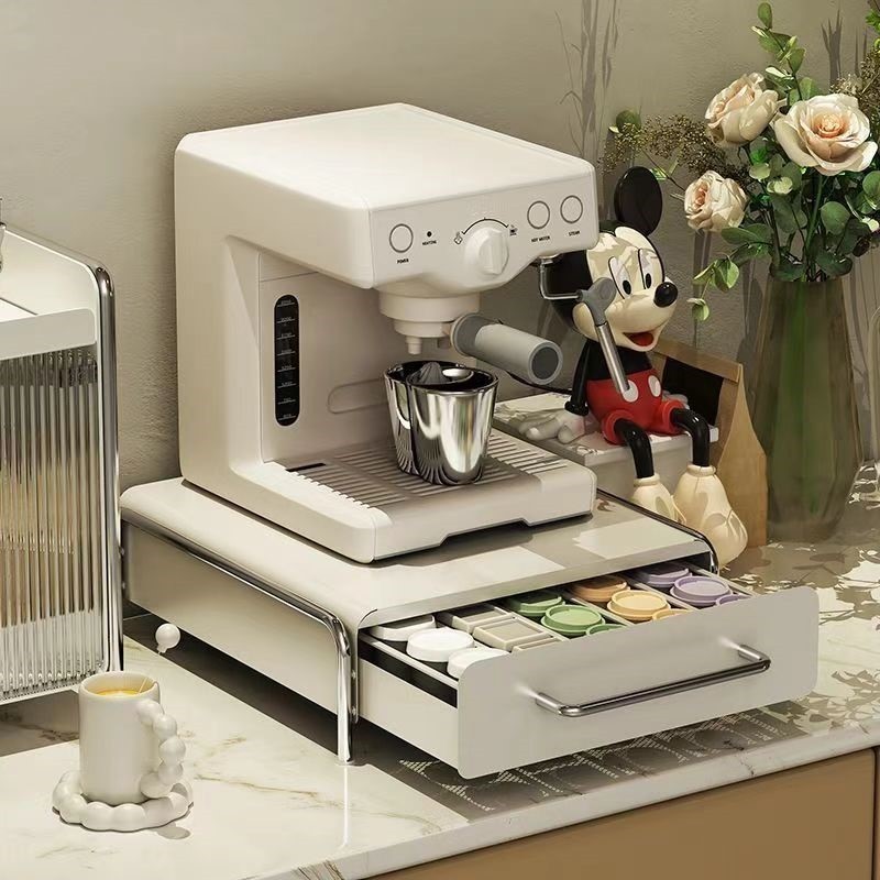 Lifinity ลิ้นชักเก็บแคปซูลกาแฟ ชา แบบตั้งโต๊ะ ชั้นวางแคปซูลกาแฟ แบบลิ้นชัก สําหรับเก็บแคปซูลชา