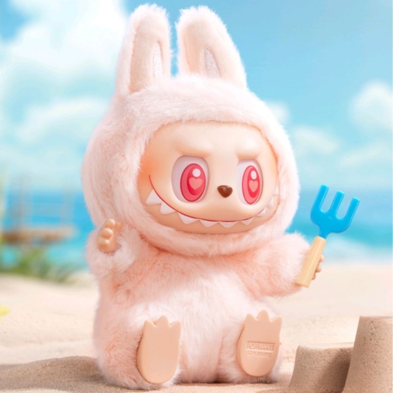 [แฟชั่นลด30%] THE MONSTERS Labubu V2 HAVE A SEAT ตัวสีชมพู DADA
