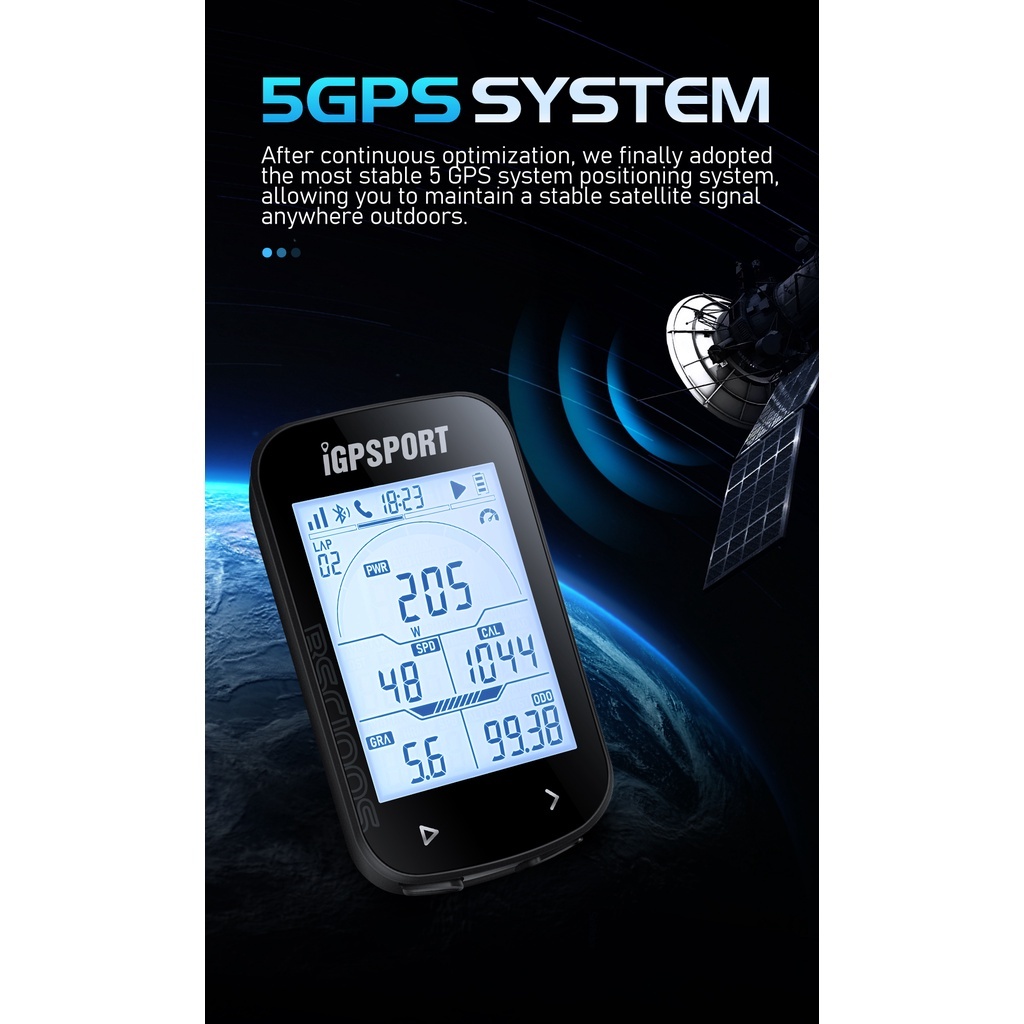 ไมล์ IGPSPORT BSC100S จับความเร็ว GPS รวดเร็ว แม่นยำ
