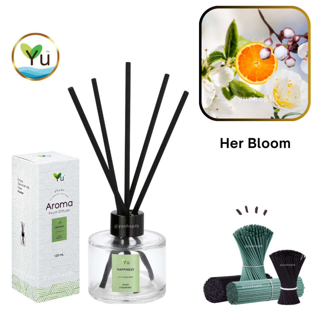 🌟 กลิ่น Her Bloom (เฮอร์ บลูม) | Room Diffuser ก้านไม้หอม : กลิ่นคล้าย Berberry Her Blossom EDT | 12