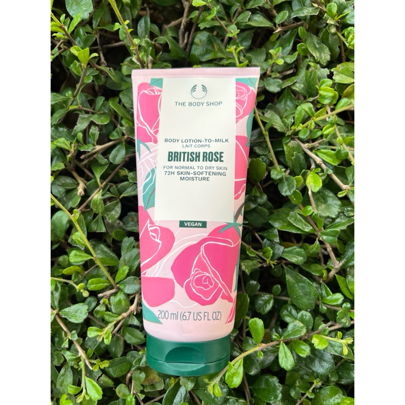 พร้อมส่ง 200ML BODY LOTION THE BODY SHOP BRITISH ROSE เดอะ บอดี้ ช็อป บอดี้ โลชั่น 200มล