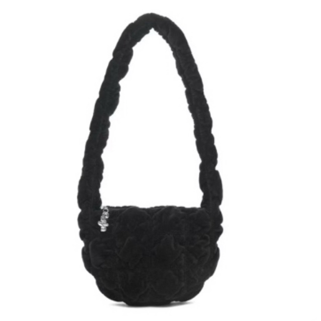 (ส่งต่อ มือ2 ) Carlyn Soft Velvet Mini Bag สี Black ของแท้100%