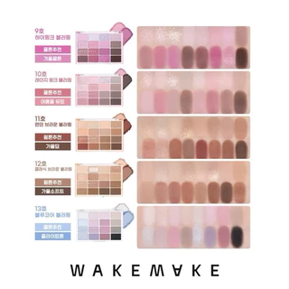 (กดในไลฟ์ลด40%) WAKEMAKE Soft Blurring Eye Palette พาเลท 16 ช่อง เนื้อนุ่มละเอียด ติดทน