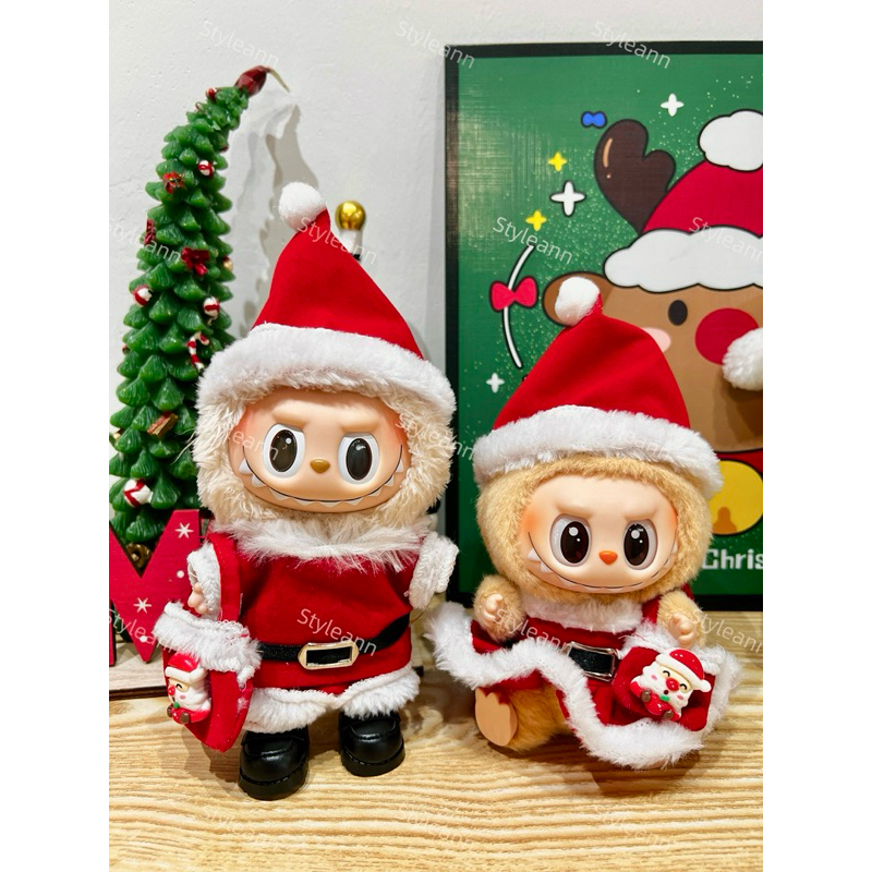 ~พร้อมส่ง งานตัดไทย~ ชุดตุ๊กตา ลาบูบู้ Labubu คริสต์มาส ชุดลาบูบู้ (v1 / v2)
