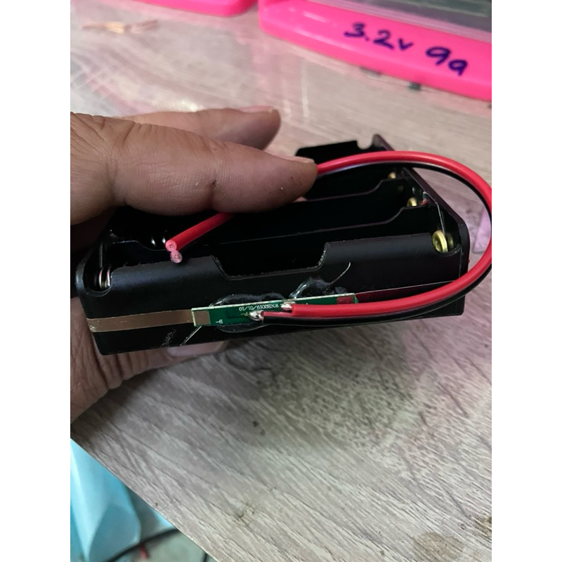 รางขนาน18650 พร้อมbms1s 3a พร้อมใช้งาน diy