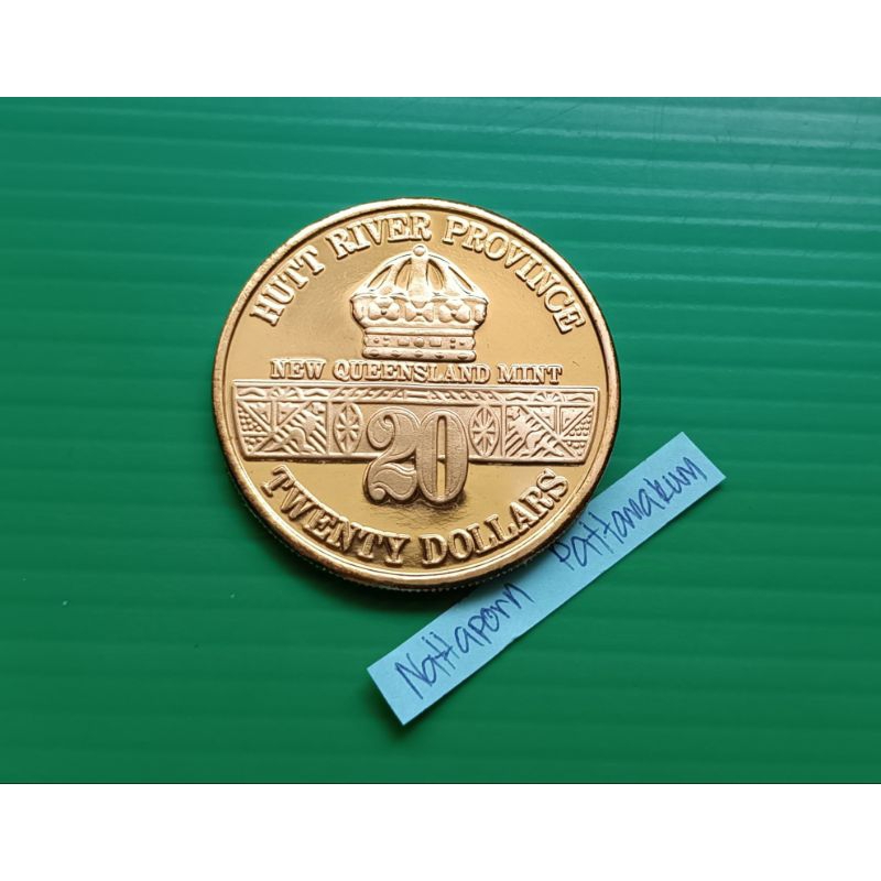 Australia /Hutt River 20 Dollars 1991 -Pearl Harbor #ชุบทอง