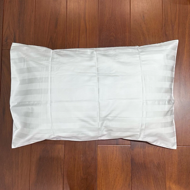 ปลอกหมอน โรงแรม ลายริ้ว ลายเรียบ ขนาดมาตรฐาน cotton100% C260 20*30+6 thumbnail 3