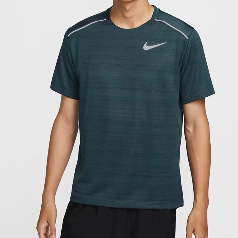เสื้อวิ่ง Nike Breathe Miler Short Sleeve “Dark Green” ของแท้100%