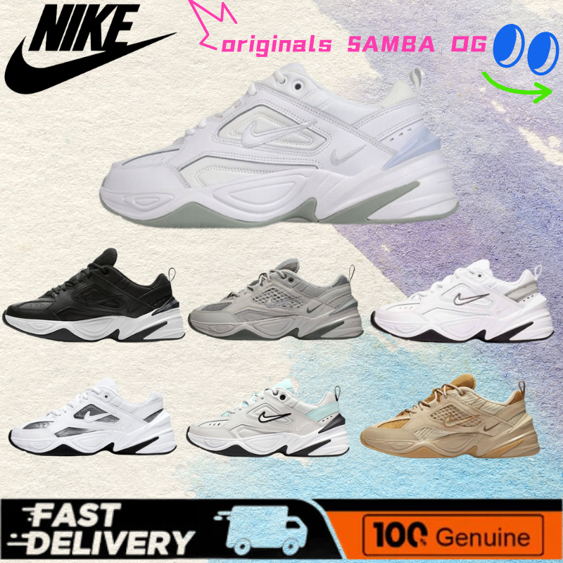 [ของแท้ใหม่💯%] Nike M2K Tekno สบาย ทนทาน แบบต่ำ รองเท้าโอลด์สคูล สำหรับผู้ชายและผู้หญิง