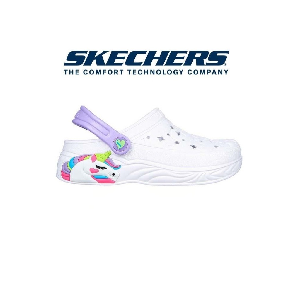 ⚡ของแท้ ส่งต่อ⚡รองเท้าเด็กผู้หญิง Skechers Foamies รุ่นมีไฟ 308400L-LAV Eva (ของใหม่)