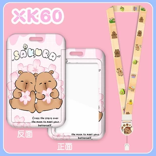 พร้อมส่ง ที่ใส่บัตร พร้อมสายคล้องคอ ป้ายห้อยบัตรพนักงาน/บัตรนักเรียน ใส่คีย์การ์ดได้