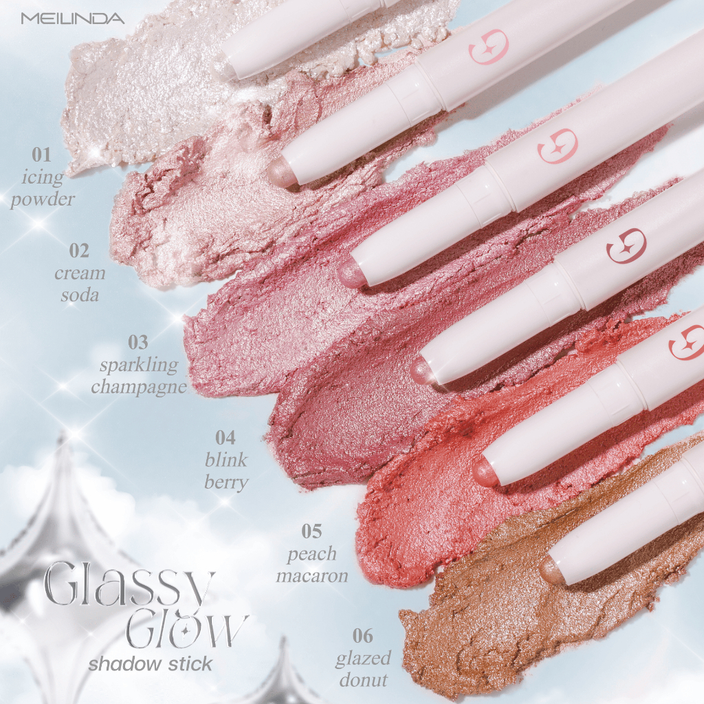 MEILINDA Glassy Glow Shadow Stick อายแชโดว์ กลิตเตอร์