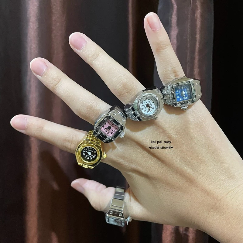 พร้อมส่ง🇹🇭 แหวนนาฬิกา Sz.54-58mm+ มีถ่าน พร้อมใช้งาน